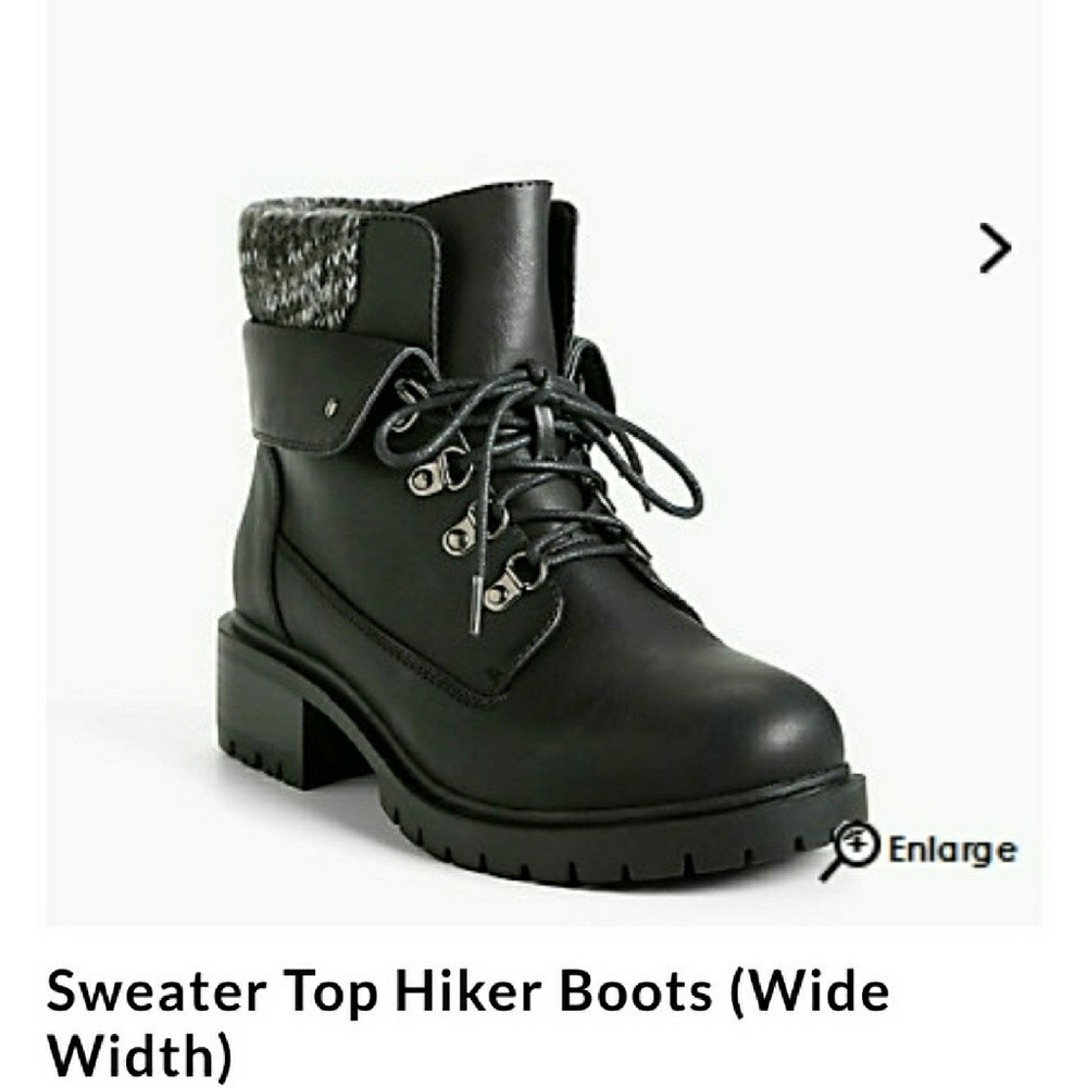 Torrid Sweater Top Hiker boot